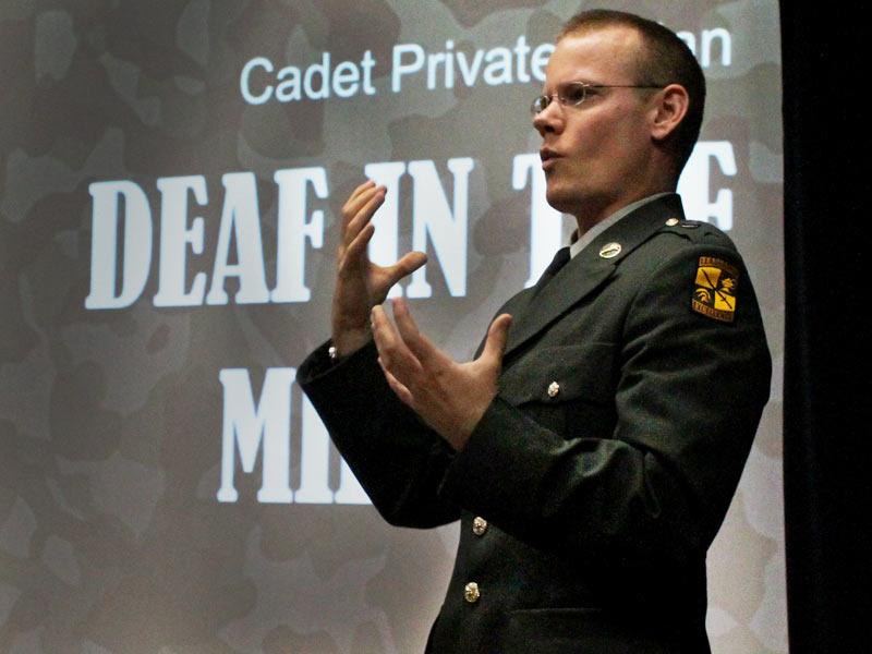Keith Nolan Deaf in the military Talk Video